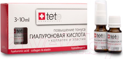Изображение товара Сыворотка для лица TETe Cosmeceutical Гиалуроновая кислота+Коллаген-Эластин (3x10мл)