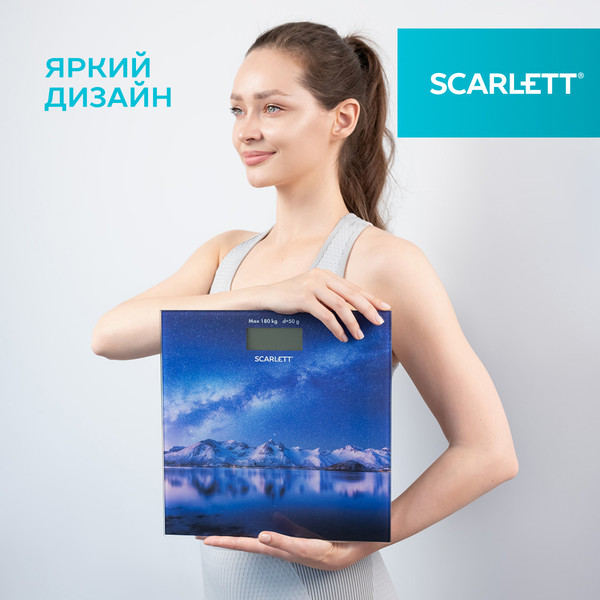Изображение товара Напольные весы электронные Scarlett SC-BS33E022 (звездное небо)