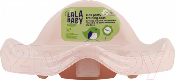 Изображение товара Детская накладка на унитаз Lalababy Follow Me / LA003 (розовый зефир)
