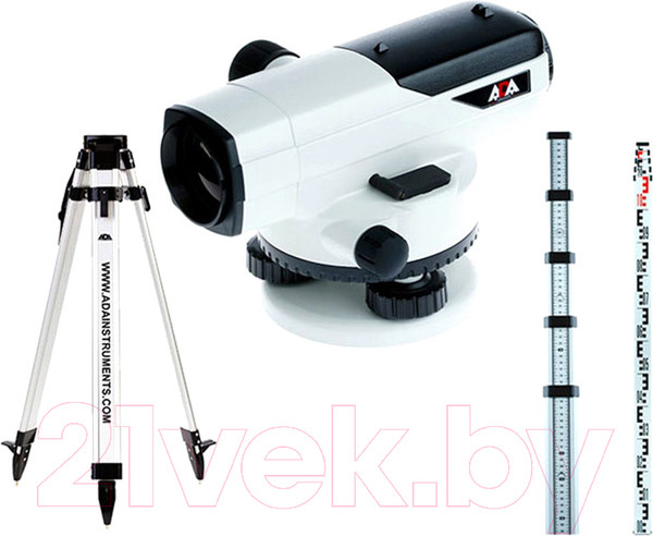 Изображение товара Оптический нивелир ADA Instruments PROF-X32 + Рейка STAFF 5 + Штатив на клипсах Light А00119К2
