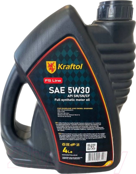 Изображение товара Моторное масло Kraftol FS Line A3/B4 5W30 / 3406 (4л)