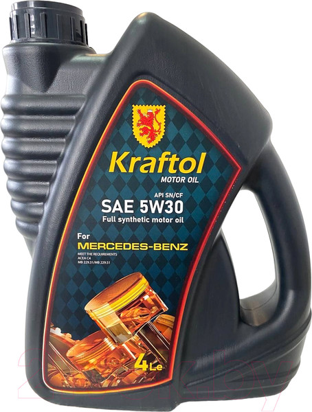 Изображение товара Моторное масло Kraftol MB C4 5W30 / 3888 (4л)