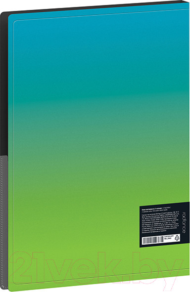 Изображение товара Папка для бумаг Berlingo Radiance / RB4_2D003 (голубой/зеленый)