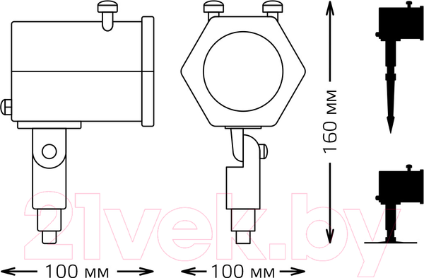 Изображение товара Прожектор сценический Gauss Holiday 4 картинки HL093