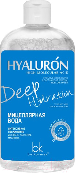 Изображение товара Мицеллярная вода BelKosmex Hyaluron Deep Hydration (500мл)