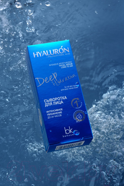 Изображение товара Сыворотка для лица BelKosmex Hyaluron Deep Hydration Интенсивное увлажнение до 24 часов (30г)