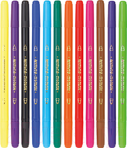 Изображение товара Фломастеры Мульти-пульти Енот в Бразилии / WP_10742 (12цв)