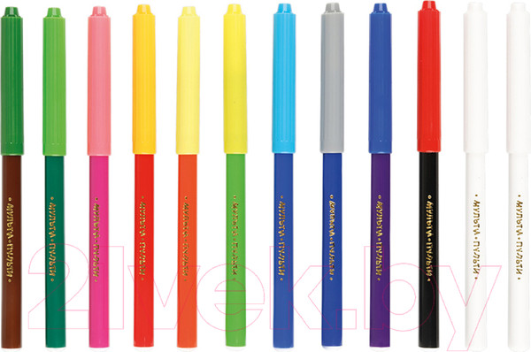 Изображение товара Фломастеры Мульти-пульти Енот в Стране Чудес / WP_14747 (12шт)