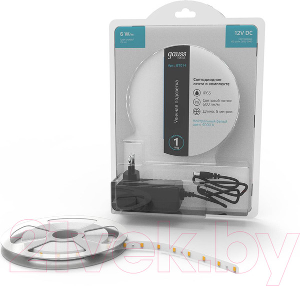 Изображение товара Светодиодная лента Gauss Basic BT014