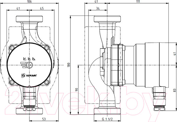 Изображение товара Циркуляционный насос IMP PUMPS NMT Mini 25/60-180