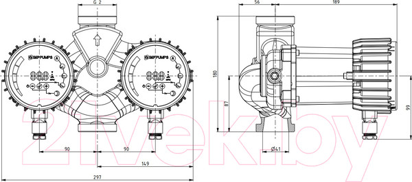 Изображение товара Циркуляционный насос IMP PUMPS NMTD Smart 32/120-180