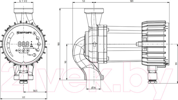 Изображение товара Циркуляционный насос IMP PUMPS NMT Smart 25/40-180