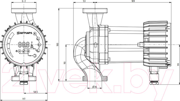 Изображение товара Циркуляционный насос IMP PUMPS NMT Smart 32/60-180