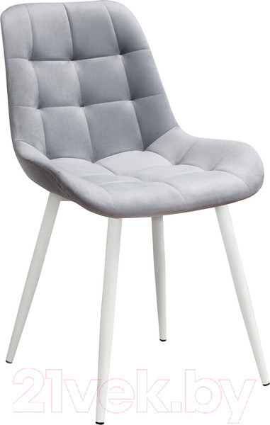 Изображение товара Стул Олмеко Кварта (велюр тенерифе грей/белый)