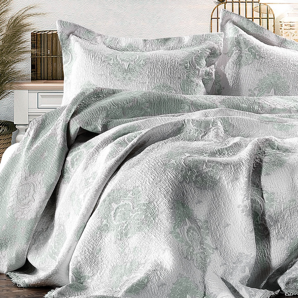 Изображение товара Набор текстиля для спальни Zebra Casa All Days Boungh 1.5 180x250 / Y 807 Yesil