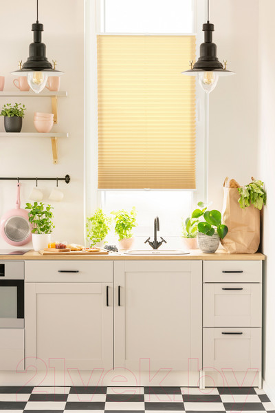 Изображение товара Штора-плиссе Delfa Basic Uni СПШ-3105 (81x160, бежевый)