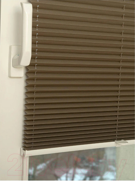 Изображение товара Штора-плиссе Delfa Basic Uni СПШ-3128 (57x160, тауп)