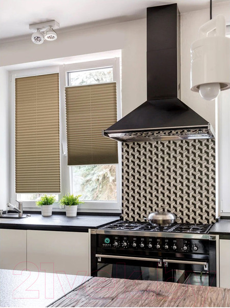 Изображение товара Штора-плиссе Delfa Basic Uni СПШ-3128 (57x160, тауп)