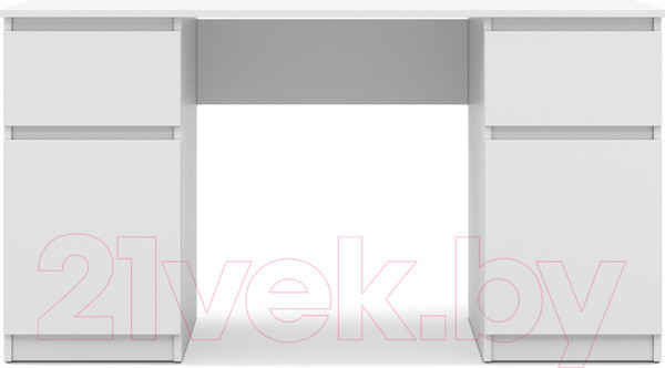 Изображение товара Письменный стол MySTAR Сноули 2д2я ИВ-121.12 (белый)