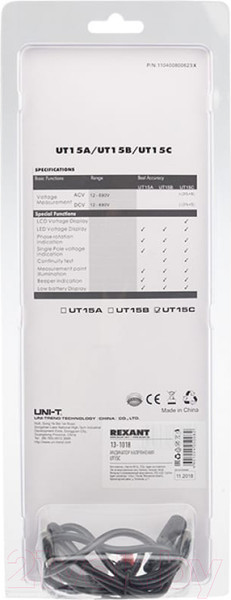 Изображение товара Индикатор напряжения UNI-T UT15C 13-1018