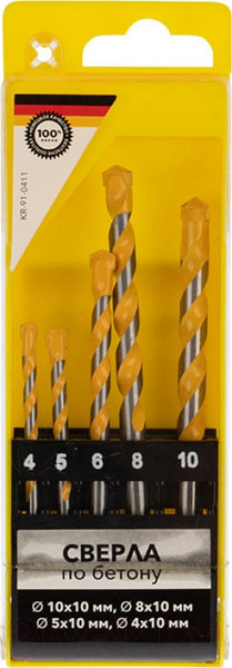 Изображение товара Набор сверл Kranz KR-91-0411