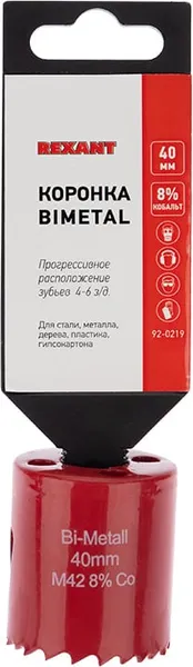 Изображение товара Коронка Rexant Bimetal 92-0219