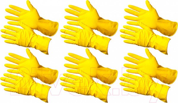 Изображение товара Перчатки хозяйственные Gward Lotos (К20) G60 (S, 6 пар)