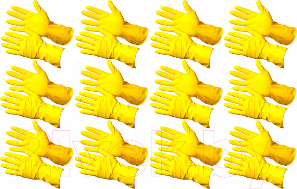 Изображение товара Перчатки хозяйственные Gward Lotos (К20) G60 (L, 12 пар)