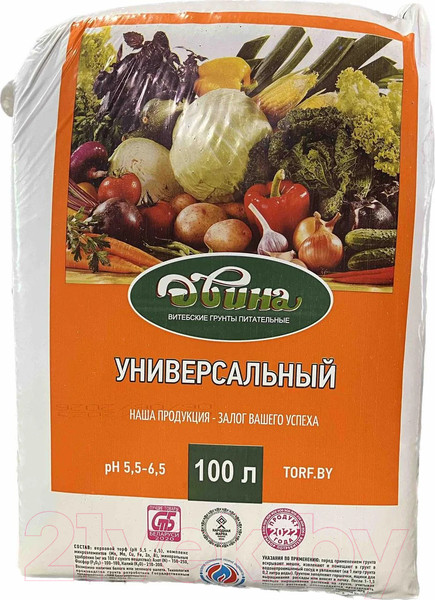Изображение товара Грунт для растений Двина Питательный Универсал (100л)