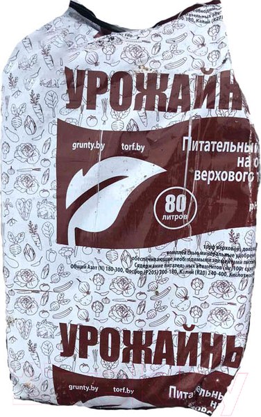 Изображение товара Грунт для растений Двина Питательный Урожайный (80л)