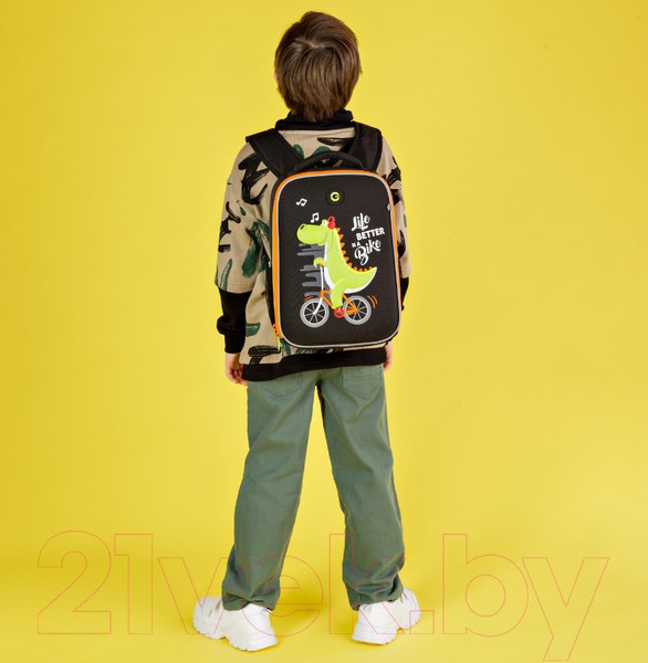 Изображение товара Школьный рюкзак Grizzly RAw-397-7 (черный)