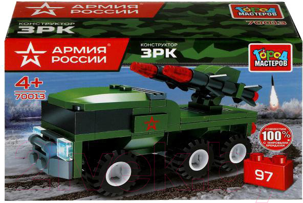 Изображение товара Конструктор Город мастеров Армия России ЗРК / 70013-BY (97эл)