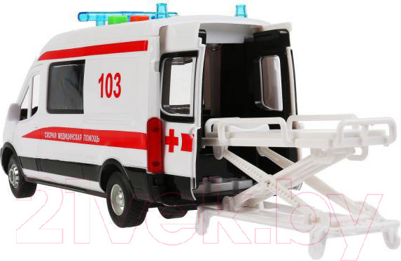Изображение товара Автомобиль игрушечный Технопарк Ford Transit Скорая / TRANSITVAN-22PLAMB-WH
