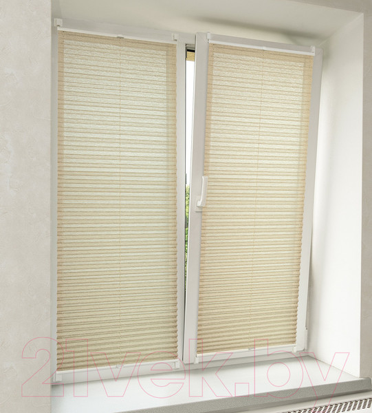 Изображение товара Штора-плиссе Delfa Walnut СПШ-3405 (68x160, бежевый)