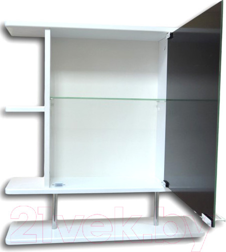 Изображение товара Шкаф с зеркалом для ванной Гамма 15/1м (правый)