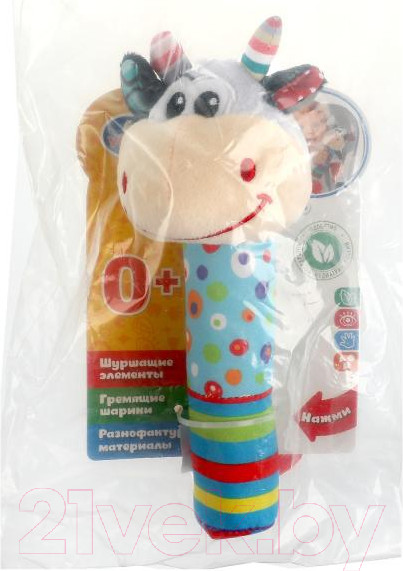 Изображение товара Прорезыватель для зубов Умка Пищалка Бычок / RS-BULL4 (250)