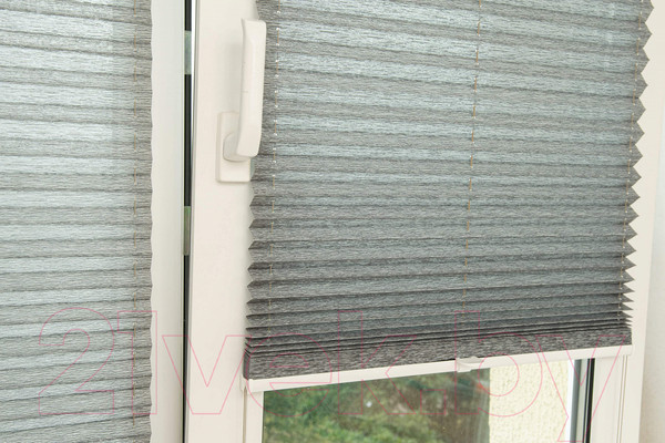 Изображение товара Штора-плиссе Delfa Walnut СПШ-3401 (52x160, антрацит)