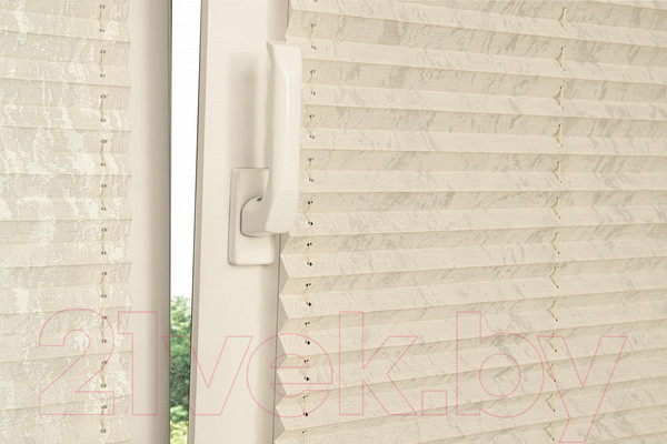 Изображение товара Штора-плиссе Delfa Mirror СПШ-3901 (62x160, кремовый)