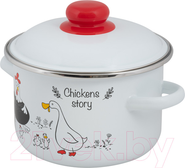 Изображение товара Кастрюля СтальЭмаль Chickens stories 1RD161M