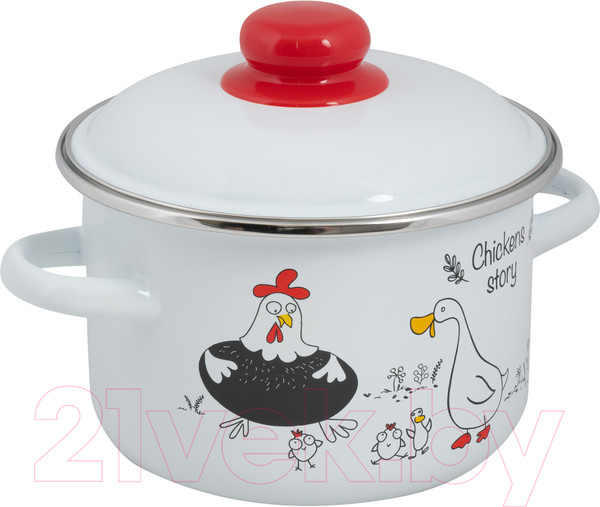 Изображение товара Кастрюля СтальЭмаль Chickens stories 1RD161M