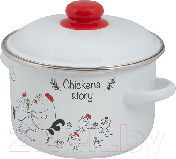 Изображение товара Кастрюля СтальЭмаль Chickens stories 1RD181М