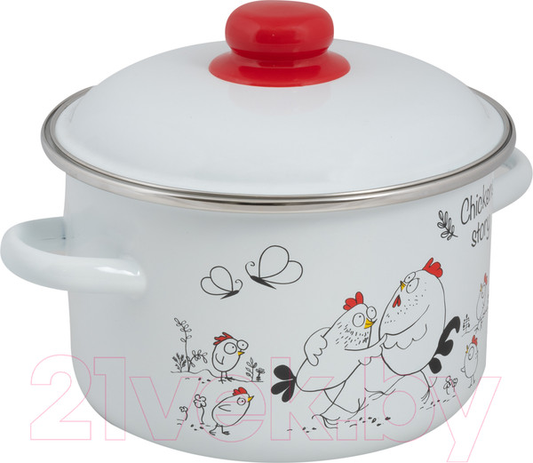 Изображение товара Кастрюля СтальЭмаль Chickens stories 1RD181М