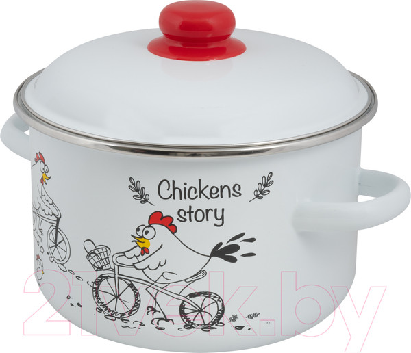 Изображение товара Кастрюля СтальЭмаль Chickens stories 1RD201M
