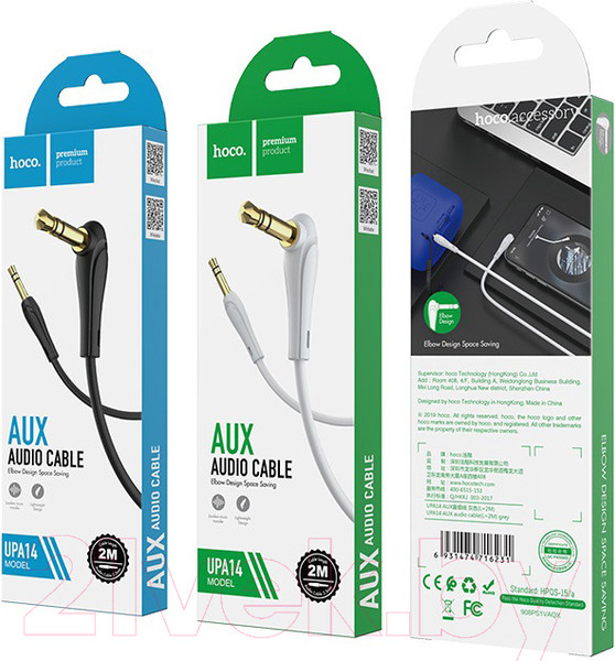 Изображение товара Кабель Hoco UPA14 (1м, серый)