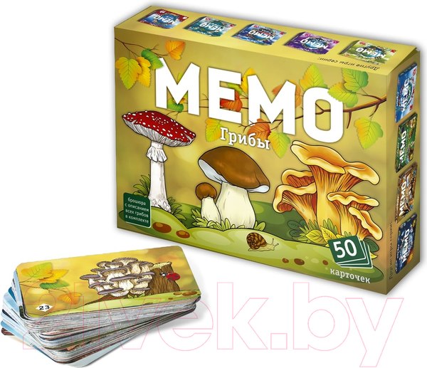 Изображение товара Настольная игра Нескучные игры Мемо Грибы! / 8615