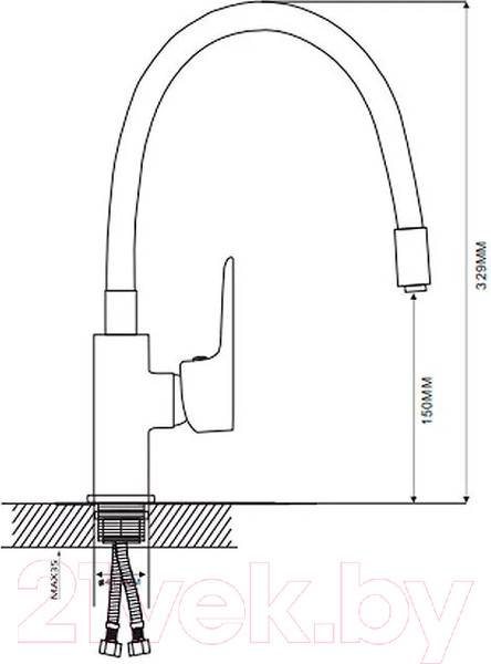 Изображение товара Смеситель Ekko by Maxonor MN7180-12