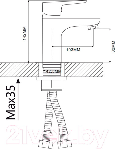 Изображение товара Смеситель Ekko E10105