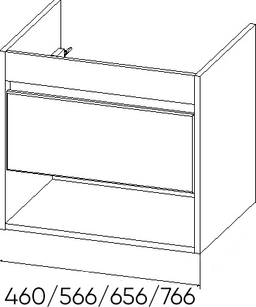 Изображение товара Тумба под умывальник Viant Бостон Como 70 / VBOS70CO-T1YP