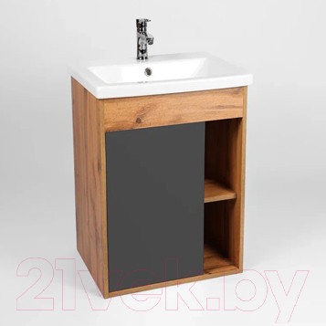 Изображение товара Тумба под умывальник Viant Бостон Como 50 / VBOS50COG-T1STP