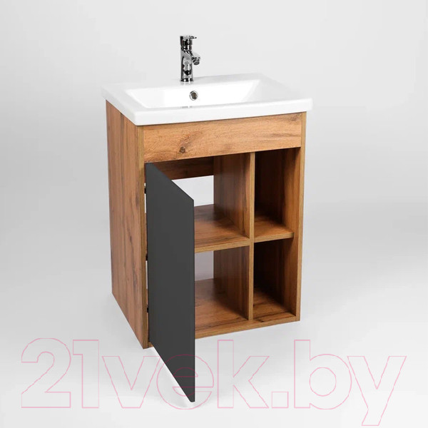 Изображение товара Тумба под умывальник Viant Бостон Como 60 / VBOS60COG-T1STP